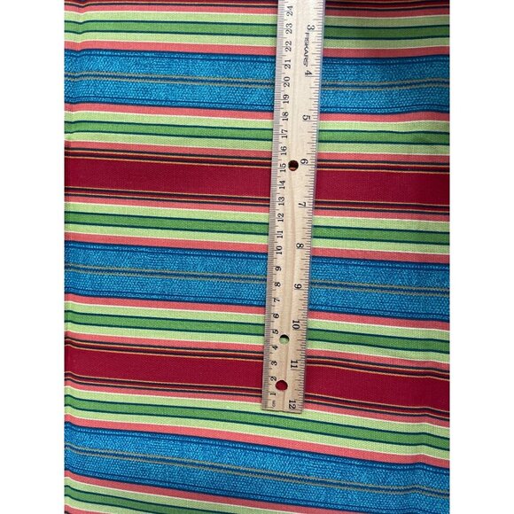 Hancock Fabrics Colorful Stripe Fabric Piece 2 YARDS Crafting Sewing Upholstery - Picture 3 of 3